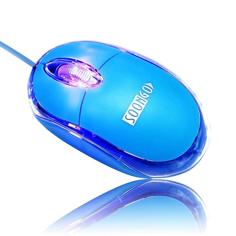 SOON GO Kids Mouse 2 Pack [Pink Blue] for Laptop Mini USB Optical Wired Mice fit for Kids Girls Lady use Compatible with Computer Laptop PC Desktop Windows 7/8/10/XP Vista and Mac - Image 5